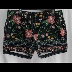 Flower print shorts